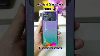 POCO C40 GRADIENT GLASS CASE | Casing Mewah Murah#Shots#