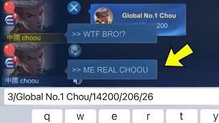 I MET THIS IMPOSTOR CHOOU IN RANKED AND THIS HAPPENED... - Mobile Legends