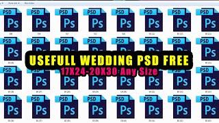 17X24 -20X30 Size Wedding PSD Templates | Free Download | photoshop | 2020 | vol-4