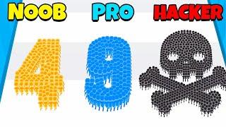 NOOB vs PRO vs HACKER - Crowd Number 3D