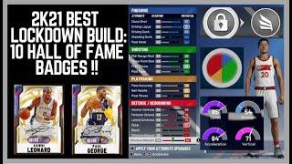 NBA 2K21 Best Lockdown Build: OP Defender Build 10 HALL OF FAME Badges 2K21 Best Builds