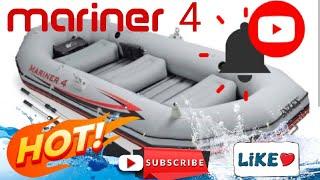 INTEX MARINER 4 inflatable boat unboxing