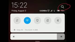 UPDATE Redmi 4x MIUI 10 Global 8.8.2, Search Icon on Notification shade is now Working