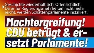 Bundestag adé, so geht echte Macht Ergreifung. Merz und Kretschmer installieren Geisterparlament!