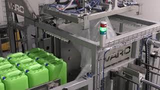 Automatic Unwrapping of unstable shipping pallets | VARO Unwrapper - Control Version