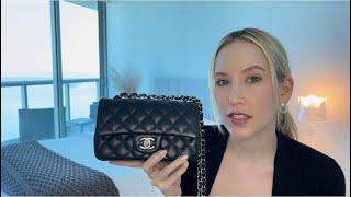 CHANEL RECTANGULAR MINI FLAP REVIEW | ONE YEAR WEAR | WHAT FITS INSIDE