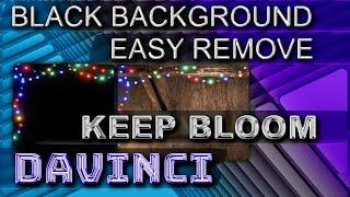 Transparent Back Background and Keep The Glow - DaVinci Resolve Tutorial Quick Tip