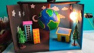 Day and Night Working Model/day and night working model science project/day and night 3d model