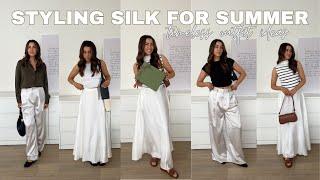 HOW TO STYLE SILK INTO YOUR EVERYDAY WARDROBE | jessmsheppard ad