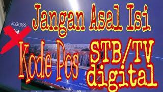 Isi kode pos STB  TV digital harus Benar #tvdigital #kodepos #ews