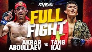 Akbar Abdullaev vs. Tang Kai | ONE Fight Night 27 Full Fight