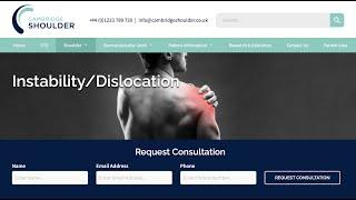 Cambridge Shoulder Website: Instability Section