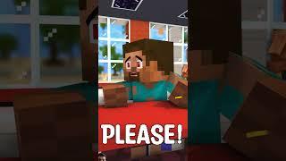 Baby Zombie Helps A Homeless Boy Maizen Minecraft Animation #shorts