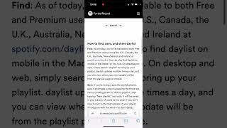 Daylist in Spotify - what is it? How to use