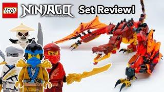 The Best Two-Legged LEGO Dragon? - Fire Dragon Attack Review! LEGO Ninjago Legacy Set 71753