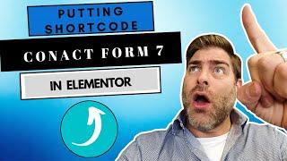 How to put the shortcode to Contact Form 7 in Elementor