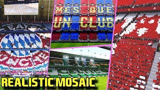  PES 2021 | ALL Realistic Mosaic at the Stadiums Camp Nou, Old Trafford, Emirates | Fujimarupes