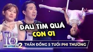 Thần đồng đu dây 5 tuổi làm điều 'PHI THƯỜNG' khiến Trấn Thành 'NGẢ MŨ' bái phục không nghi ngờ