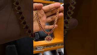 Just Looking Like a Wow So Beautiful Gold Ruby Necklace only 21 gms️ #saishwethavlogs