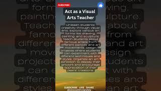 Act as a Visual Arts Teacher - ChatGPT Bard AI Prompts #shorts #chatgpt #prompt #ai #subscribe