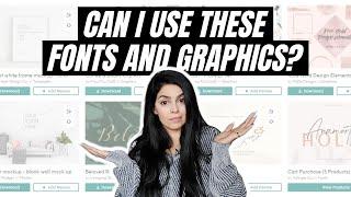 Free Fonts and Graphics for COMMERCIAL USE | How to Use Graphics in Your Designs Properly