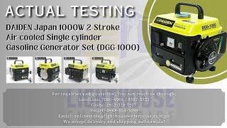 DAIDEN JAPAN Gasoline Generator Set (DGG-1000) *Sobrang TIPID sa gas* *Lighthouse Enterprise