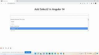 Select2 working demo in Angular 14 Application