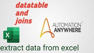 DataTable & Joins in Automation Anywhere | Excel Integration Explained#a360 @Rpa Automation