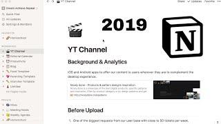 Notion Pt 2 -Youtube & Blogging