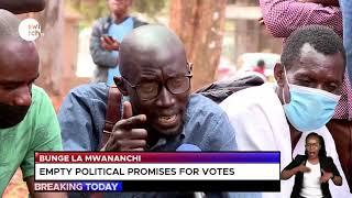 Bunge la Mwananchi; Kenyans decry empty political promises for votes #politics #BungeLaMwananchi