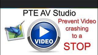 131 - 5 Minute Video - PTE AV Studio - Video crashes to a STOP