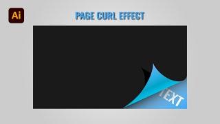 How to Create a Folded Paper/ Page Curl Effect in Adobe Illustrator [HD]