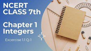 Q1- Ex 1.1-Integers-Chapter1 Mathematics Class 7-NCERT