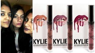 Girl Friends trying on the Kylie Lip Kits | Reveal + First Impressions