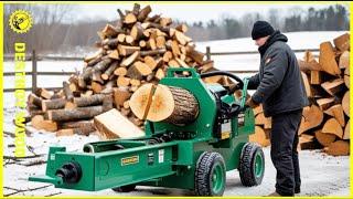 Fastest Biggest Firewood Processing Machine Technology | Firewood Processor In Action #10