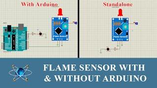 How to Add, Use and Interface Flame Sensor Library to Proteus 8 | Fire Sensor