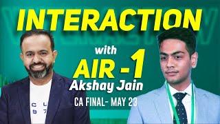 Meet CA FINAL AIR -1 l Akshay Jain