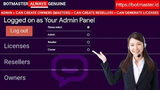 BOTMASTER ADMIN PANEL WHATSAPP BOT ENGAGER ACCOUNT | WHATSAPP BOTMASTER V4.8 | BOTMASTER WEB KEYGEN