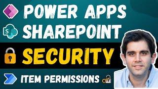 Power Apps SharePoint List Security | Item Level Permissions & Folder Security with Power Automate