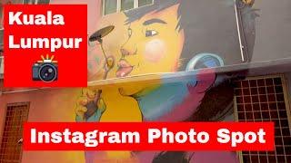 Walk around popular Instagram photo spot in KL  DJI Osmo Pocket | Jalan Alor Street Art