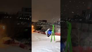 back flip skis #freeskiing #ski #agressiveinline