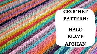 Crochet Pattern: Halo Blaze Afghan | Tutorial, DIY, Beginner Crochet, Easy Crochet,Cute, Fun ️‍