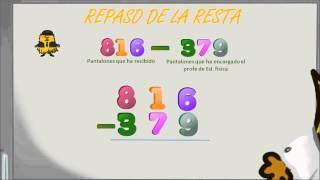 www.matecitos.com: 3º Primaria: Repaso de las Restas