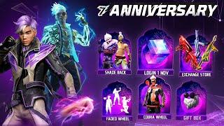 7th Anniversary Free Rewards l Free Fire New Event l Ff New Event l 7th Anniversary Free Ff