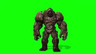 STONE MONSTER  GREEN SCREEN ( Free Download )