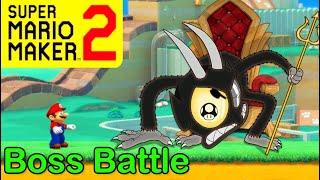 Mario Maker 2 - How to make THE DEVIL boss battle (Mario Maker 2 Boss ideas)(CUPHEAD bosses)