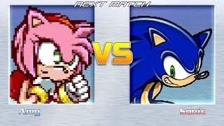 Club Fighting Mugen quien ganara (Amy Rose ) vs (Sonic)
