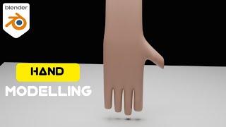 Modelling Hand Quick & Simple Tutorial in Blender | FusionArt 3D