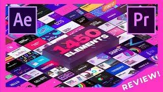 Huge GRAPHIC ELEMENTS Pack for VIDEO EDITORS!  [Toko Graphics REVIEW]