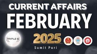 FEBRUARY 2025 : Best Current Affairs - Marathon Lecture : JKPSI  SSC JKSSB JKPSC Exam